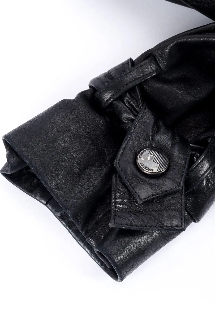 Leather Rhinestone Jacket