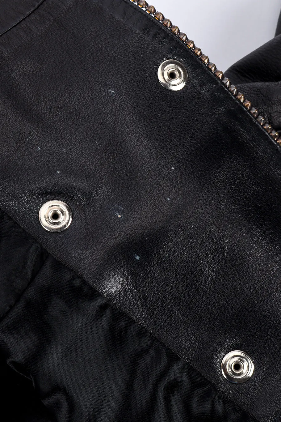 Leather Rhinestone Jacket