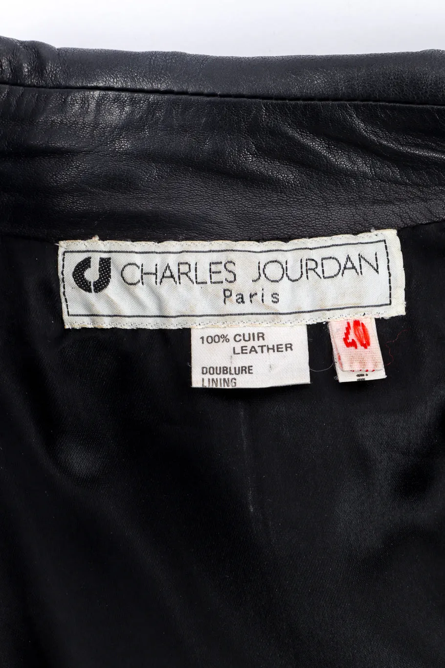 Leather Rhinestone Jacket