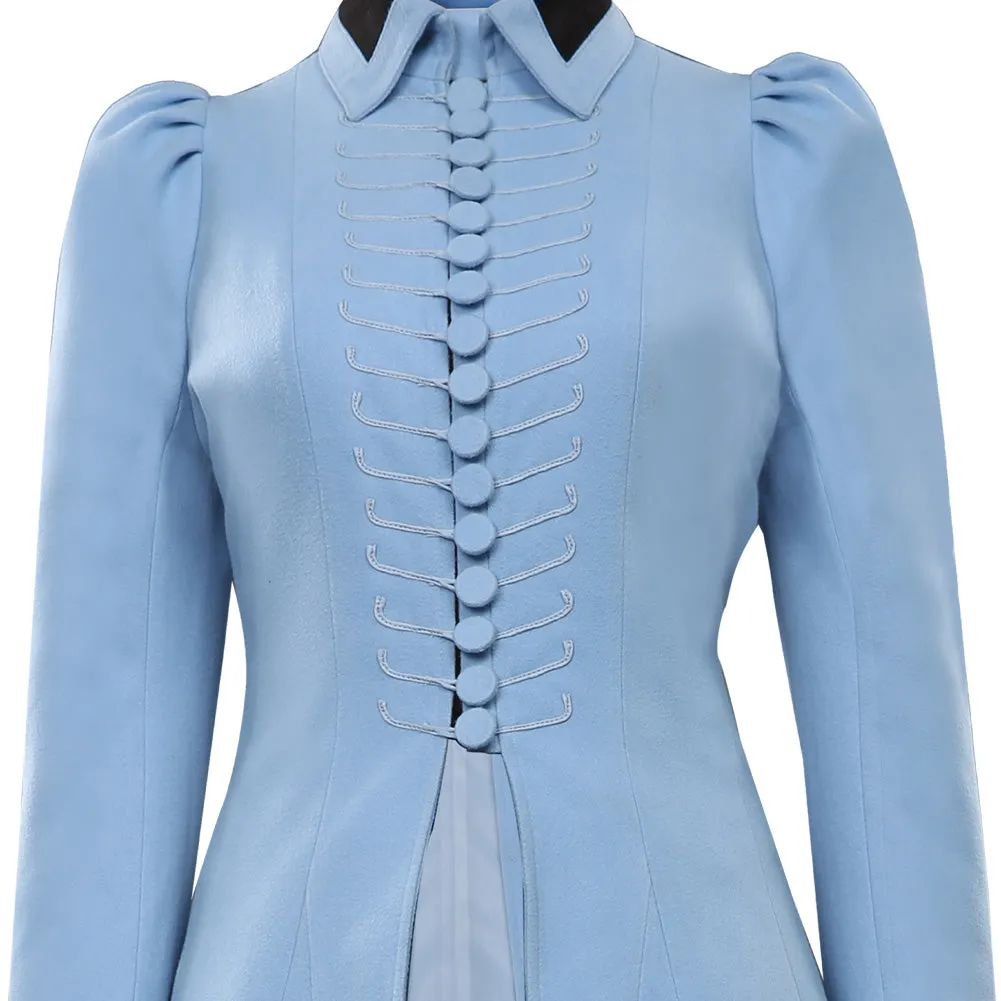 Lemony Snicket‘s A Series of Unfortunate Events Halloween Carnival Suit Violet Baudelaire Cosplay Costume Coat