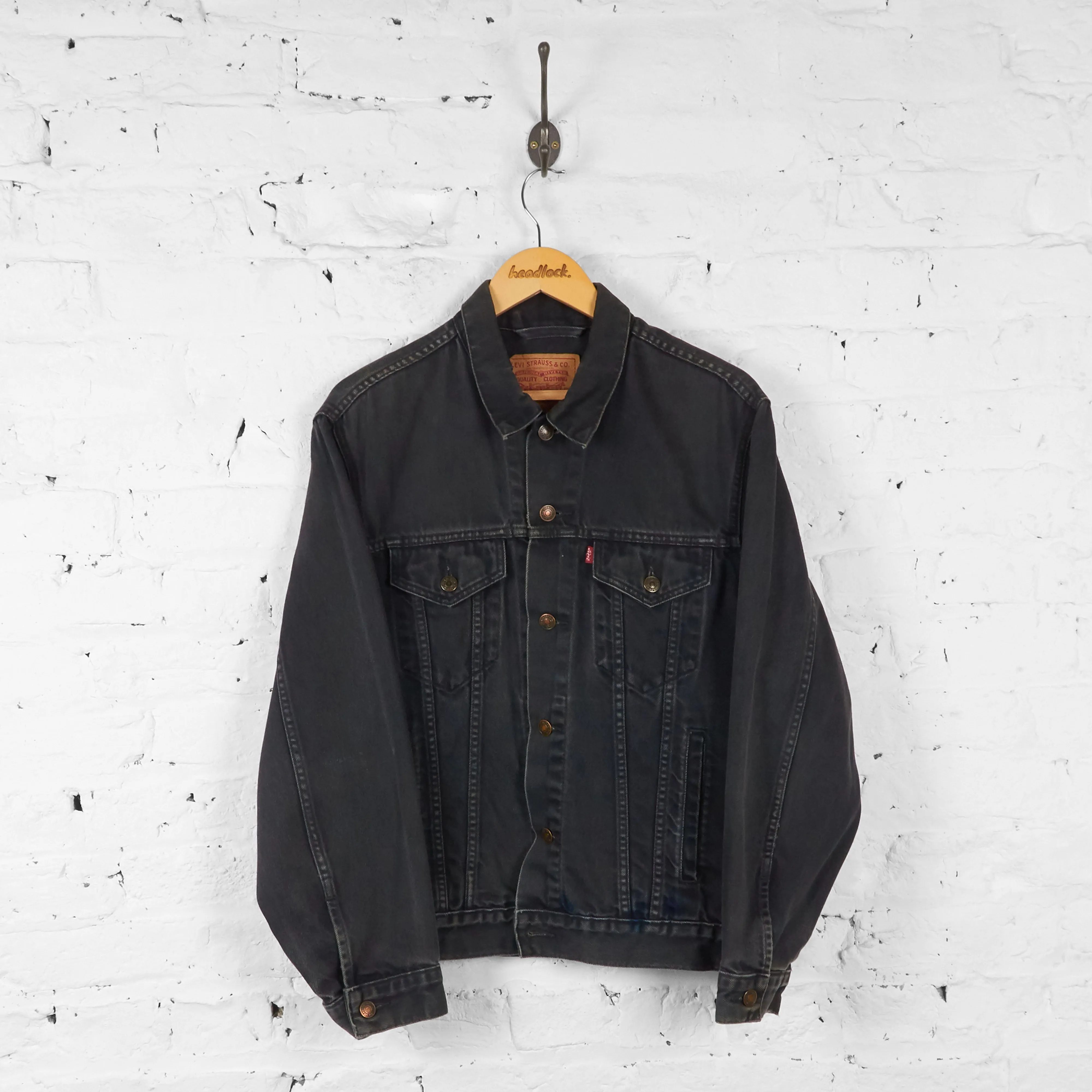 Levis Denim Jacket - Black - M