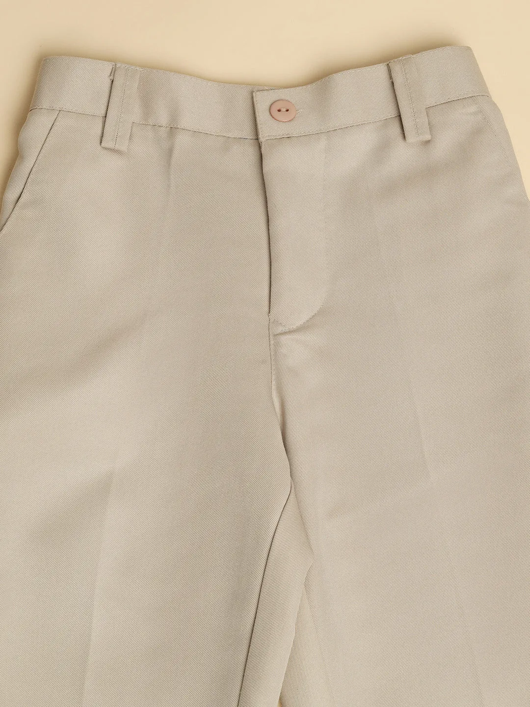 Light Beige Formal Trousers