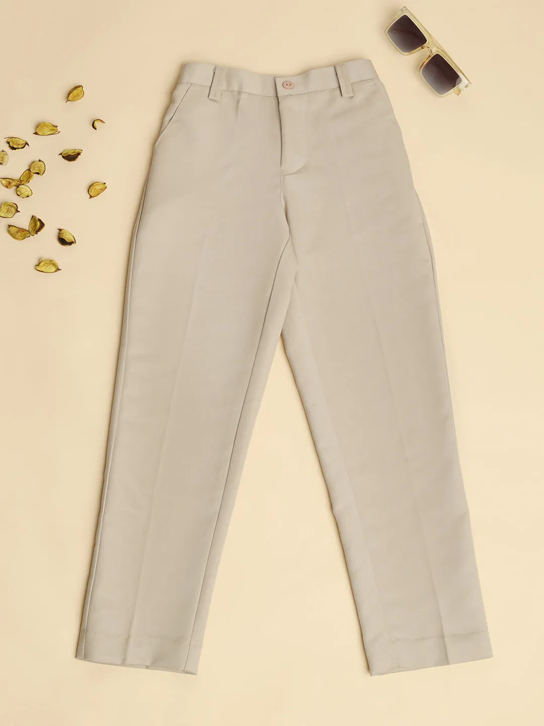 Light Beige Formal Trousers