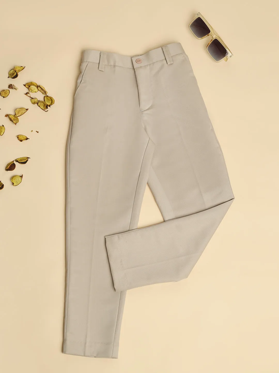 Light Beige Formal Trousers