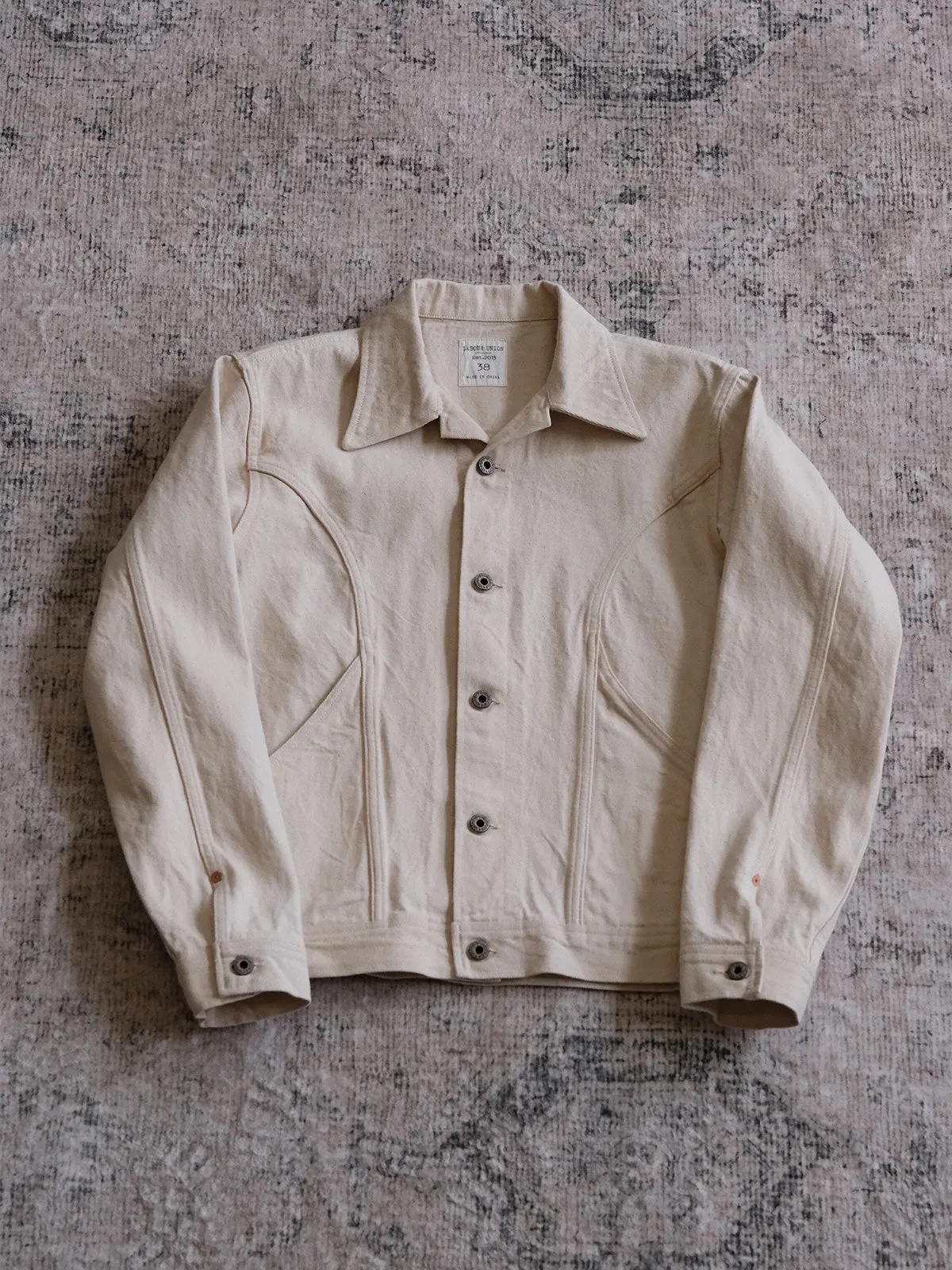 Light Beige Selvedge Denim Jacket
