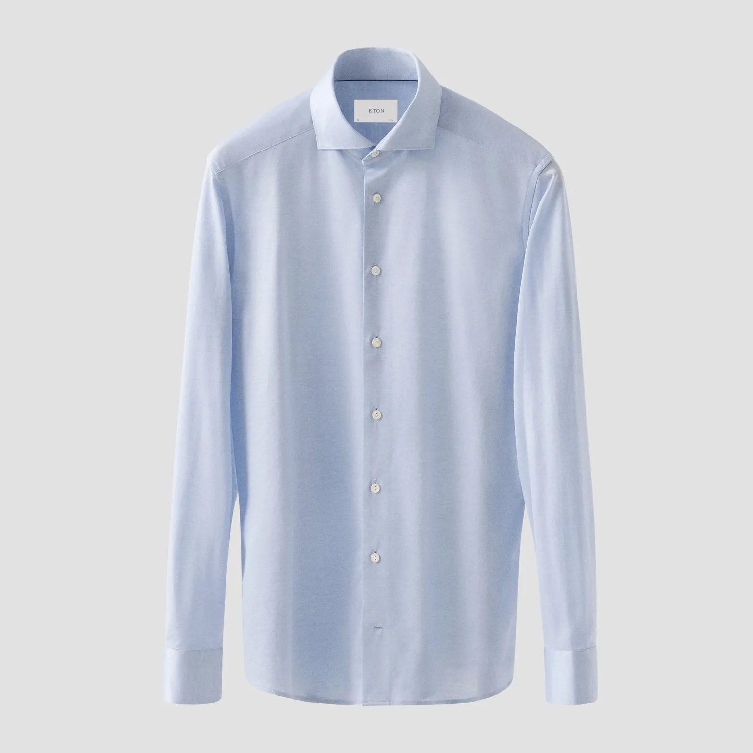Light Blue Filo Di Scozia Oxford Slim Fit Shirt