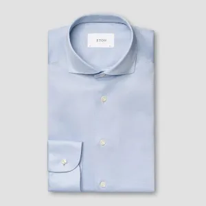 Light Blue Filo Di Scozia Oxford Slim Fit Shirt