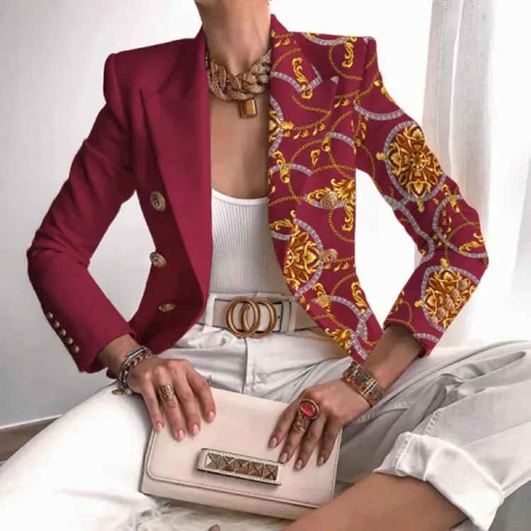 Lila - Printed Fitted Blazer