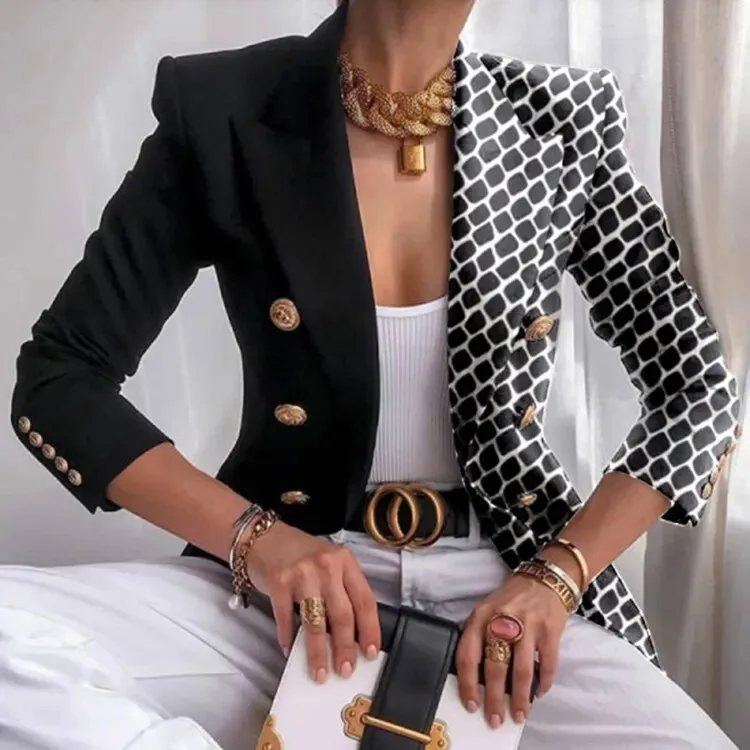 Lila - Printed Fitted Blazer