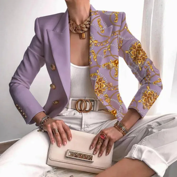 Lila - Printed Fitted Blazer