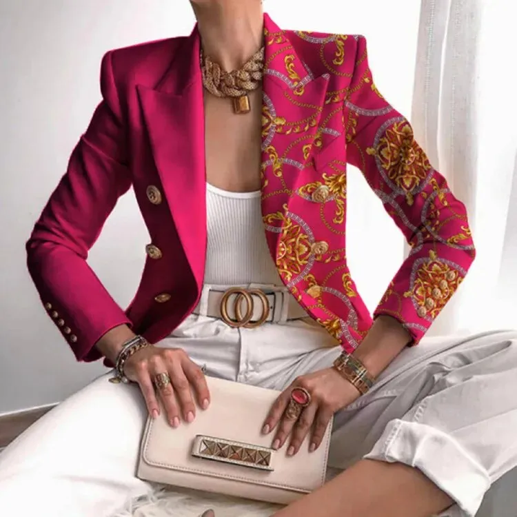 Lila - Printed Fitted Blazer