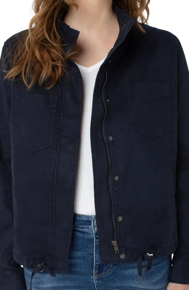 Liverpool Cinch Waist Jacket with Patch Pockets