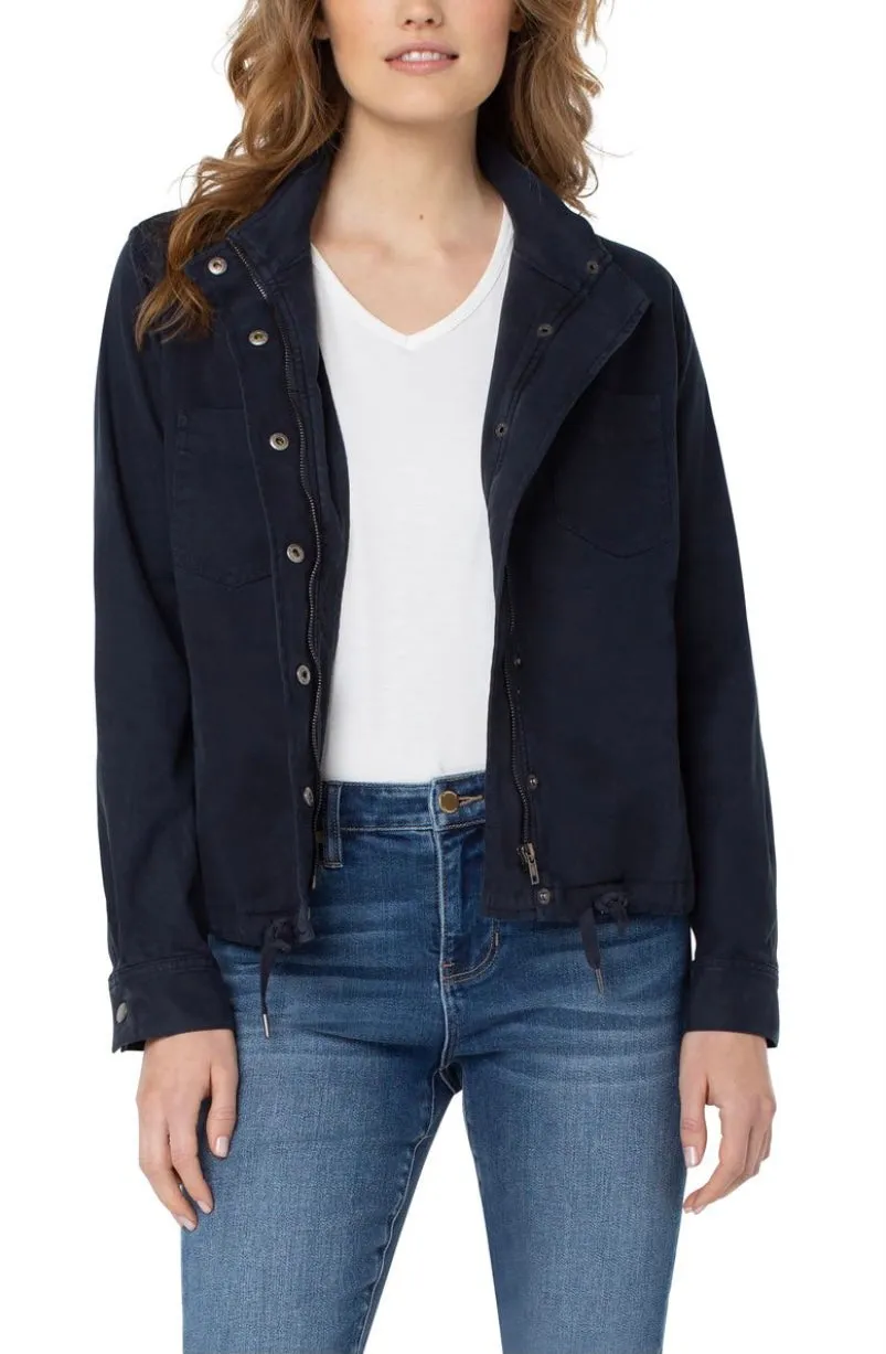 Liverpool Cinch Waist Jacket with Patch Pockets