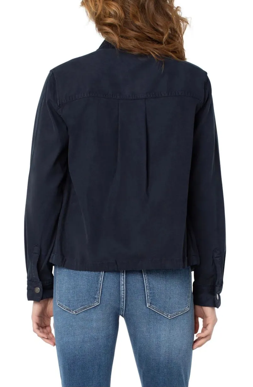 Liverpool Cinch Waist Jacket with Patch Pockets