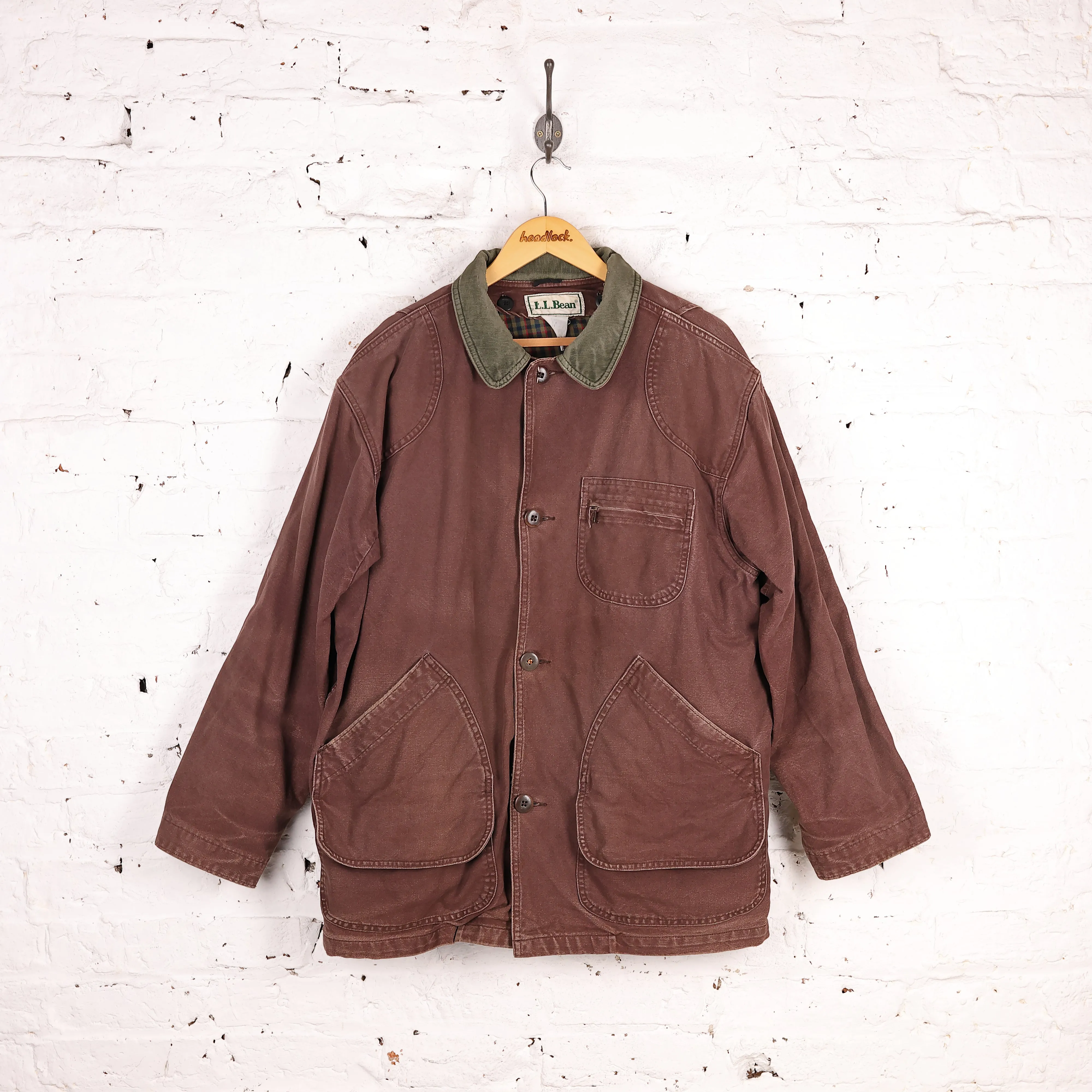 LL Bean Barn Chore Jacket - Maroon - L