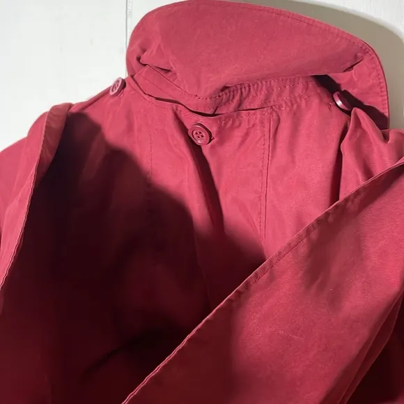 London Fog Red Women’s Classic Trench Coat