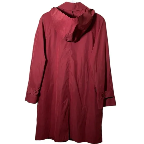 London Fog Red Women’s Classic Trench Coat