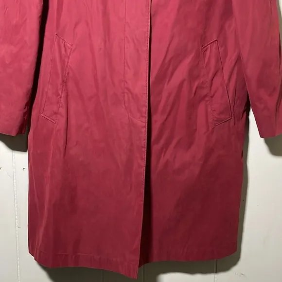 London Fog Red Women’s Classic Trench Coat