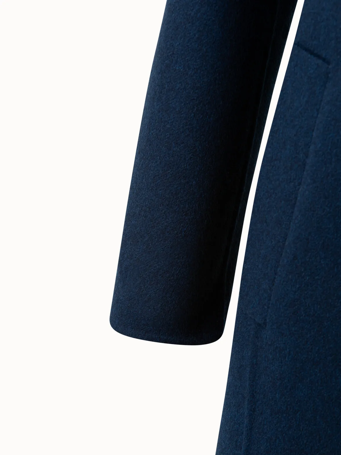 Long Cashmere Double-Face Blazer Coat