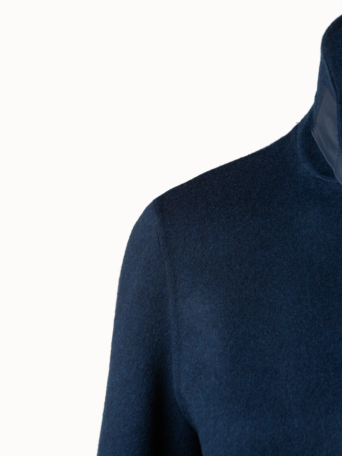 Long Cashmere Double-Face Blazer Coat
