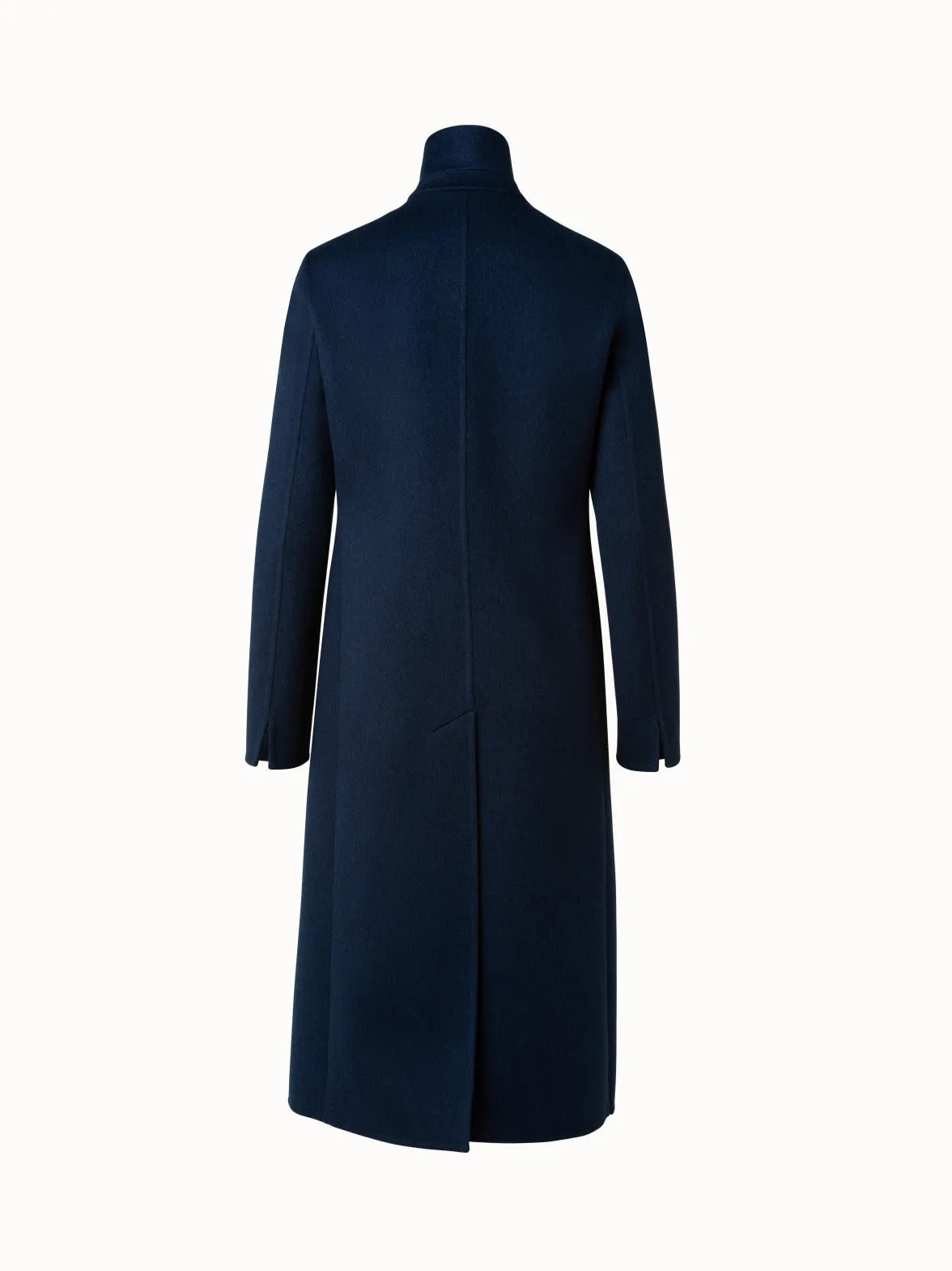 Long Cashmere Double-Face Blazer Coat