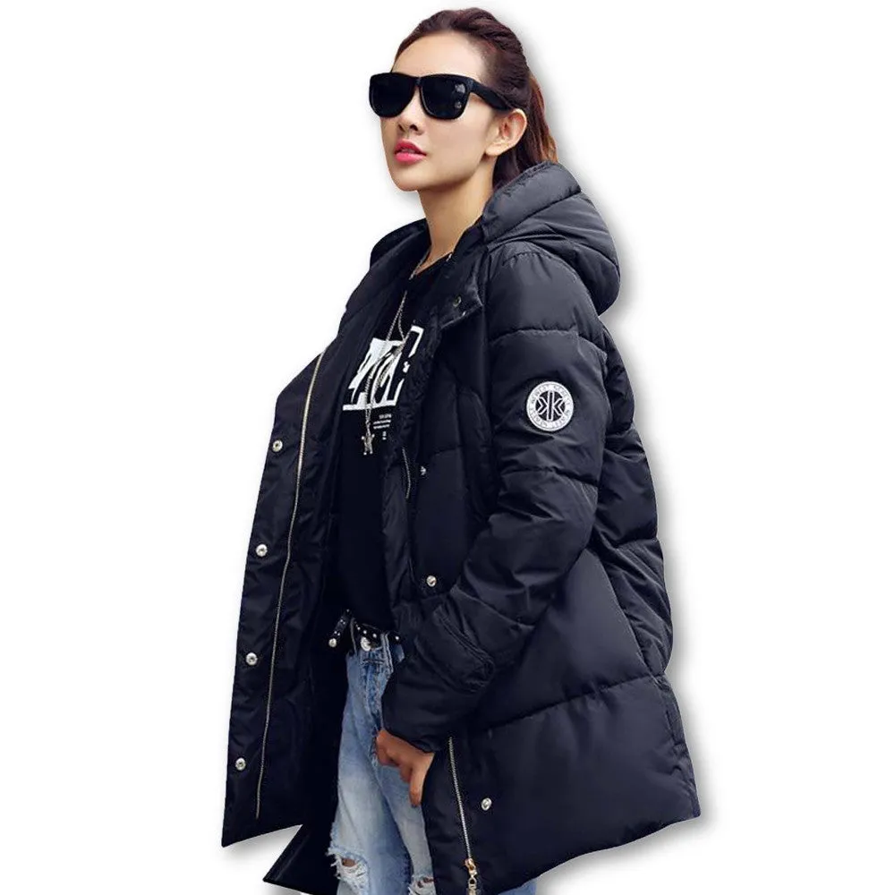 Long Parkas Female Women Winter Coat Thickening Cotton Winter Jacket Womens Outwear Parkas for Women Winter Outwear