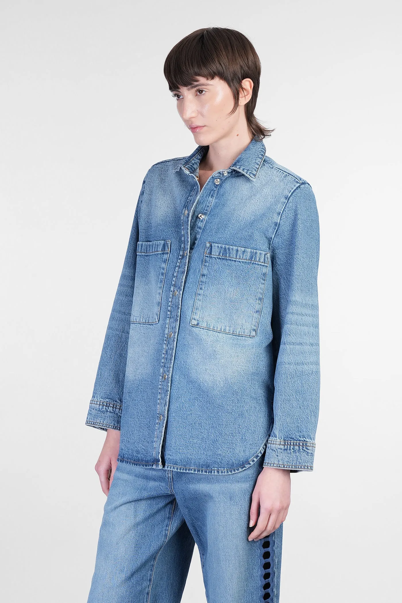 Lydie Denim Jackets in blue cotton
