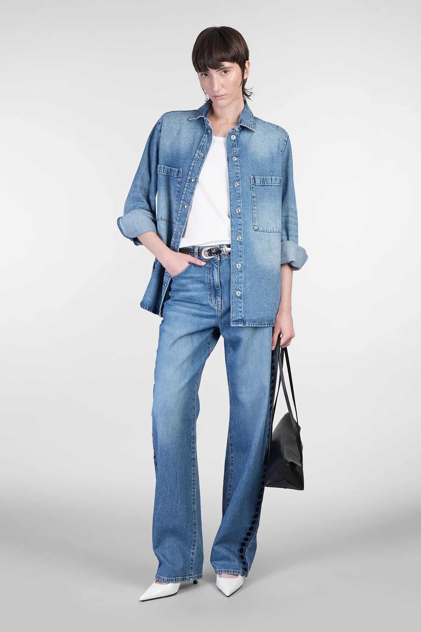 Lydie Denim Jackets in blue cotton