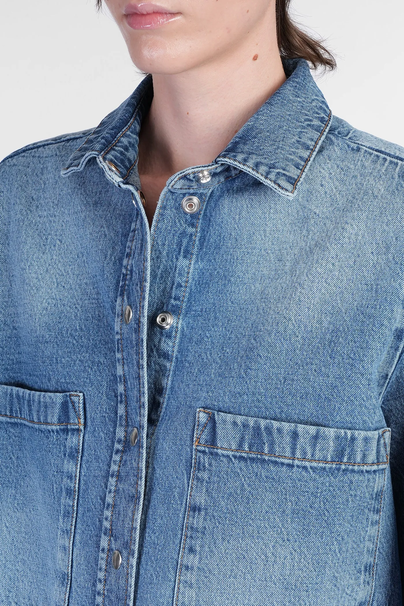 Lydie Denim Jackets in blue cotton