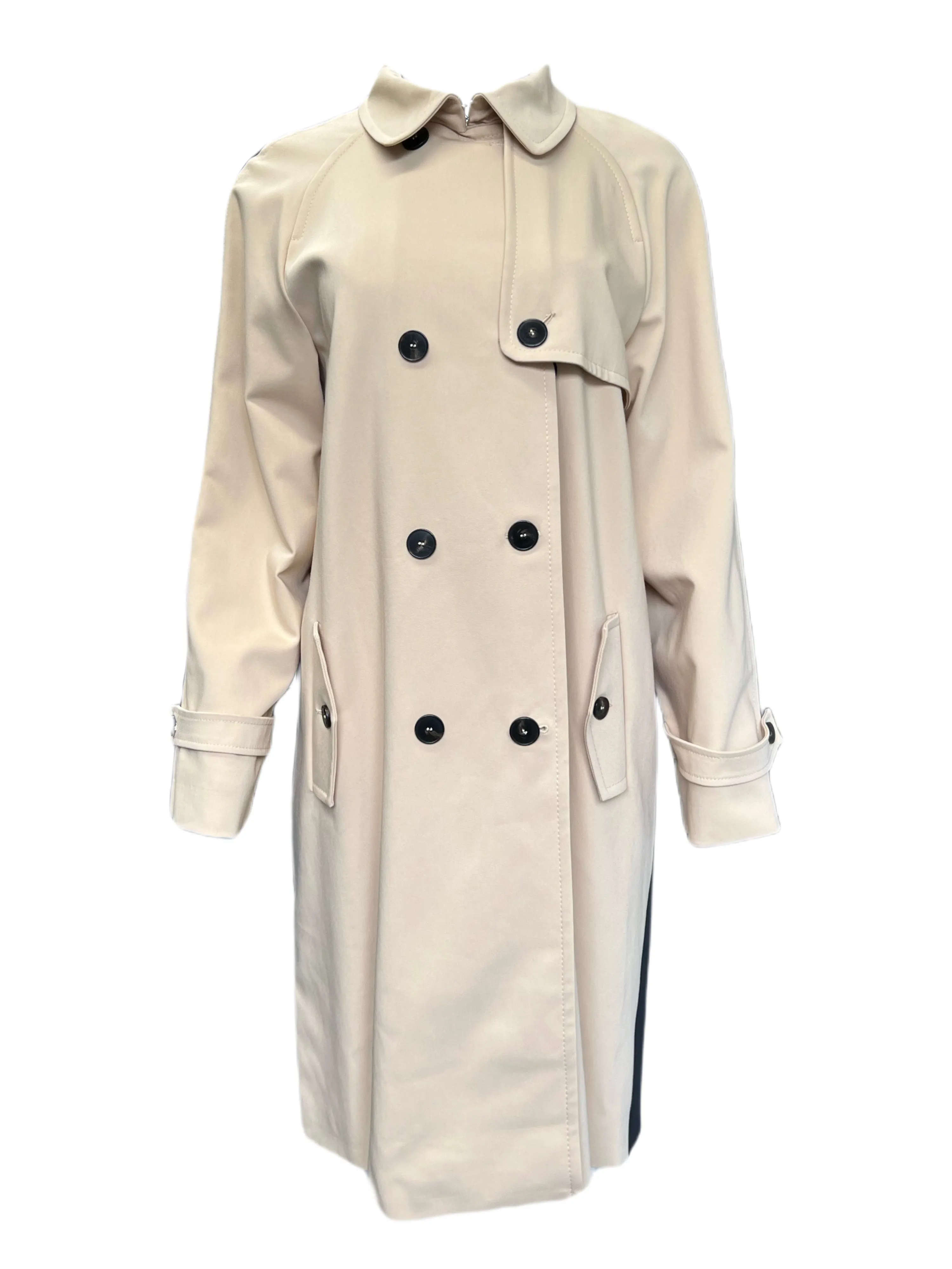 Marella By Max Mara Women's Camel Agiato Double Breasted Trenchcoat Size 14
