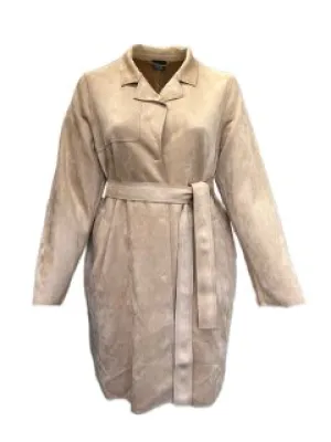 Marina Rinaldi Women's Brown Ogiva Button Closure Coat Size L NWT