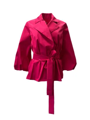 Marina Rinaldi Women's Pink Cleo Button Closure Jacket NWT