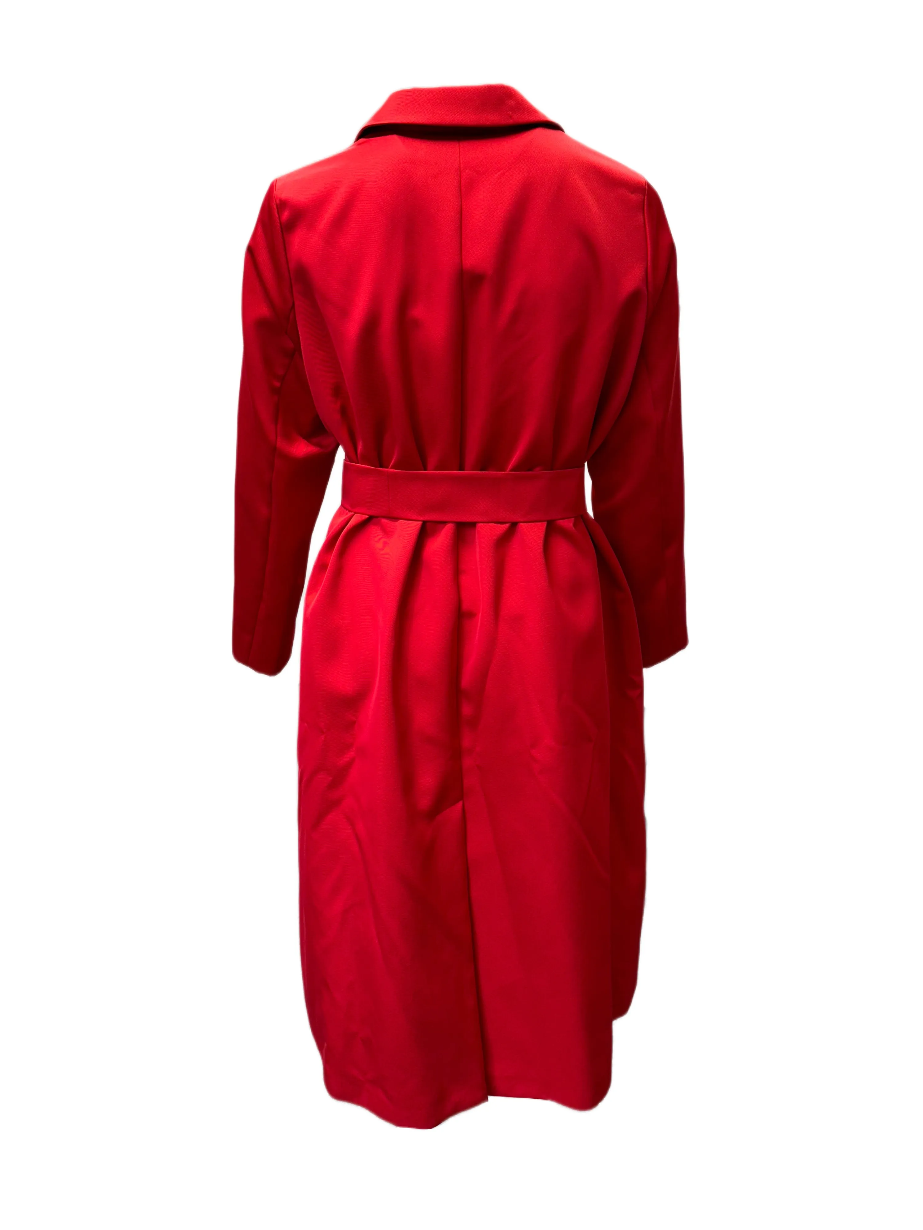 Marina Rinaldi Women's Red Trionfo Open Front Jacket NWT