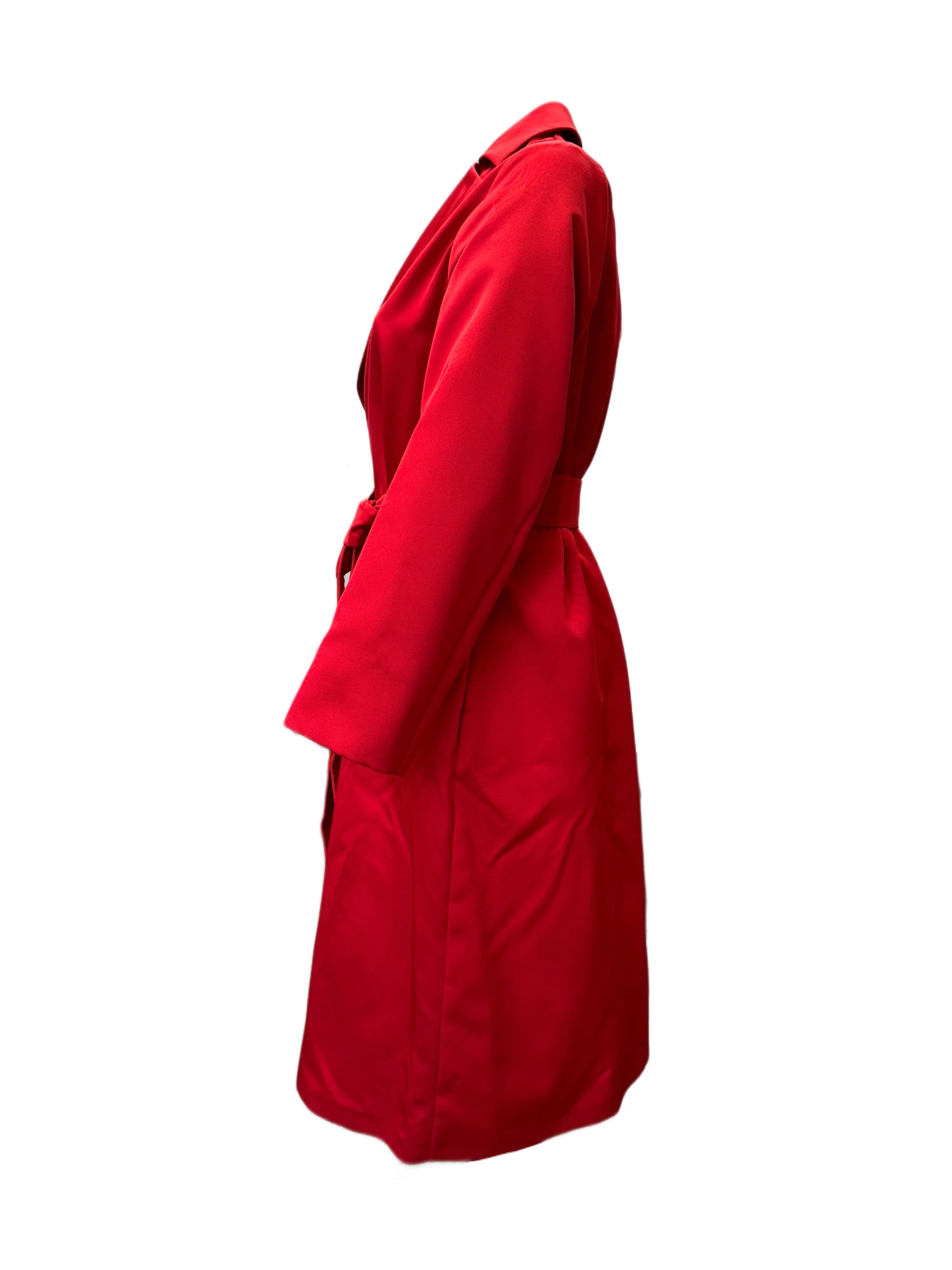 Marina Rinaldi Women's Red Trionfo Open Front Jacket NWT