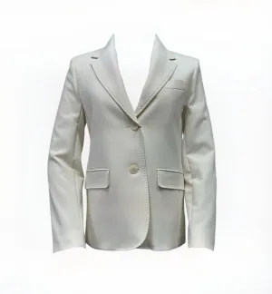 Max Mara Women's White Uva Classic Jacket NWT
