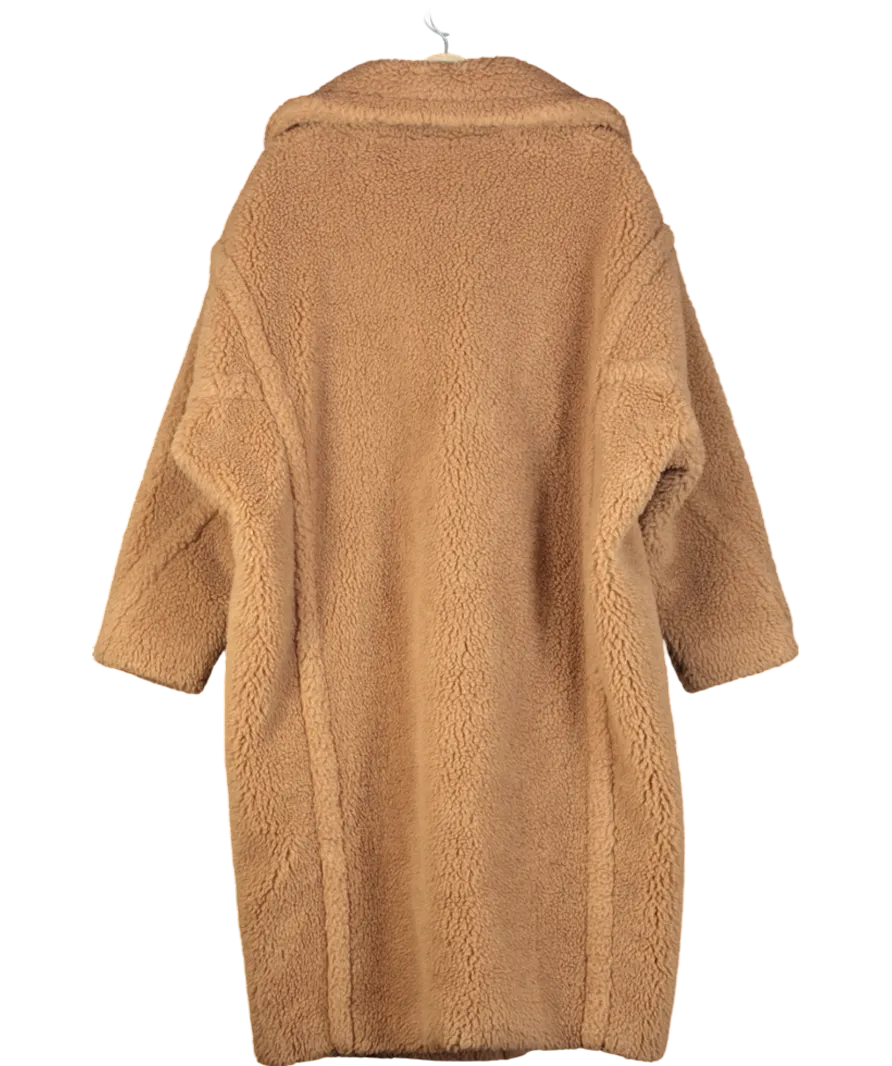 MaxMara Beige Teddy Bear Iconic Oversized Camel Hair And Silk-blend Coat UK M