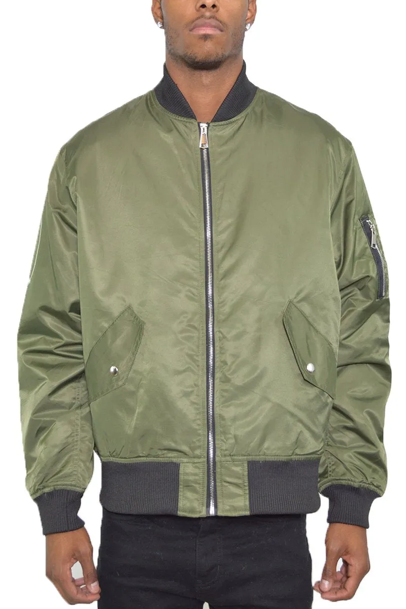 Men's Bomber Jacket- Olive