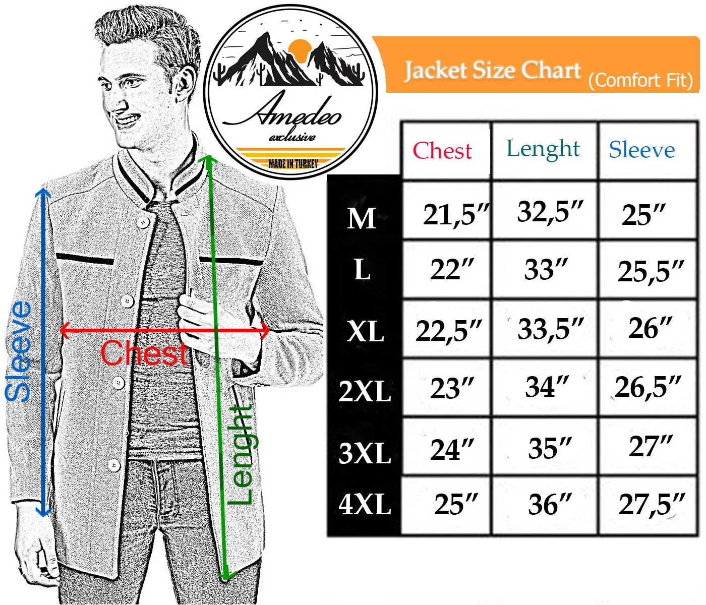 Men's European Brown Wool Coat Hooded Jacket Tailor fit Fine Luxury Quality Work and Casual