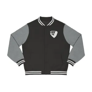 Men's Hustle & Grow Varsity Jacket (Black)