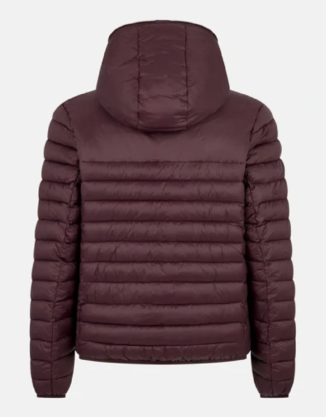 Men's Nathan Faux Fur Lined Hooded Jacket Burgundy Black
