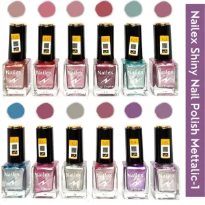 Nailex Mattalic- 1 Nail Polish (Pack of 12, 9.9ML Each)