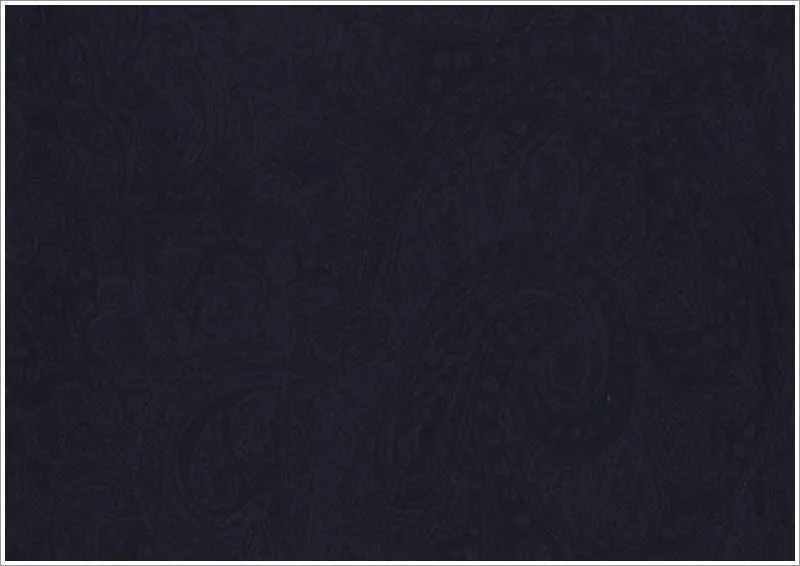 Navy Blue Paisley Velvet Jacket