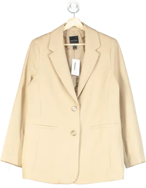 New Look Beige Single Breasted Blazer UK 12