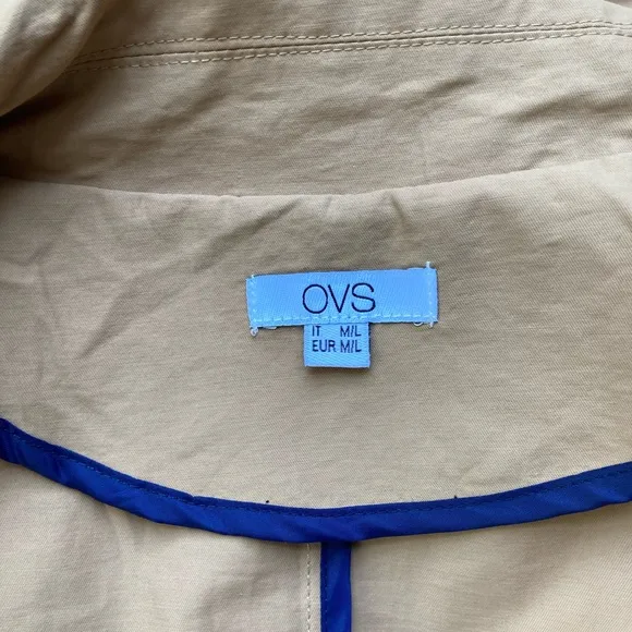 OVS beige oversize belted trench coat oversize Size EU M/L, fits XL