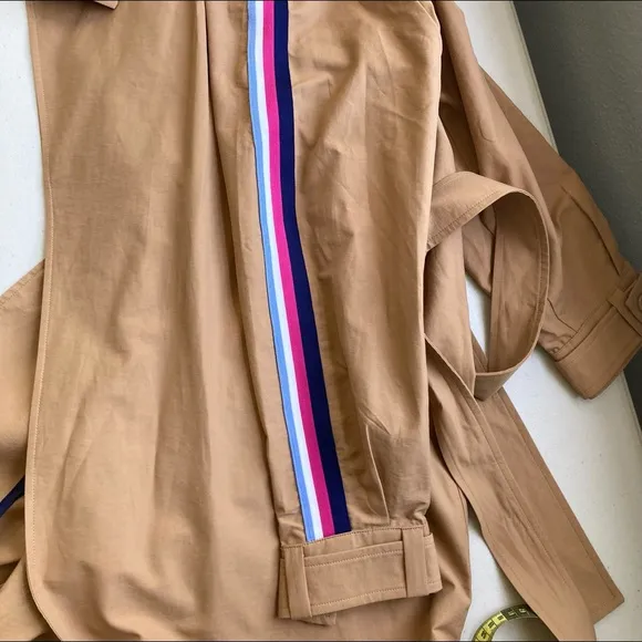 OVS beige oversize belted trench coat oversize Size EU M/L, fits XL