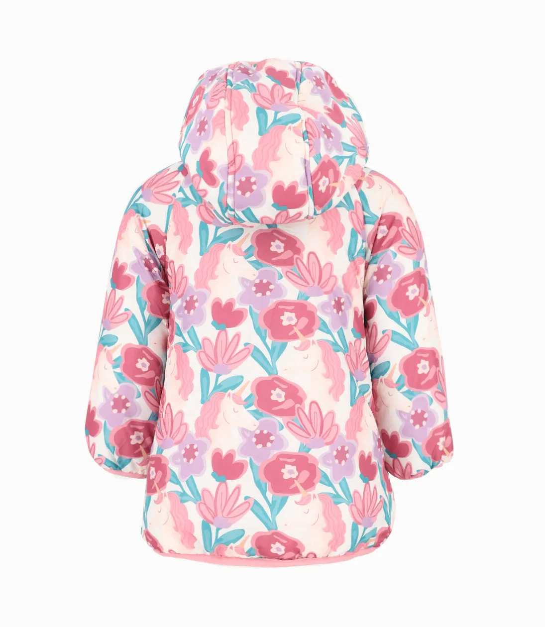Parka bebé niña floreada