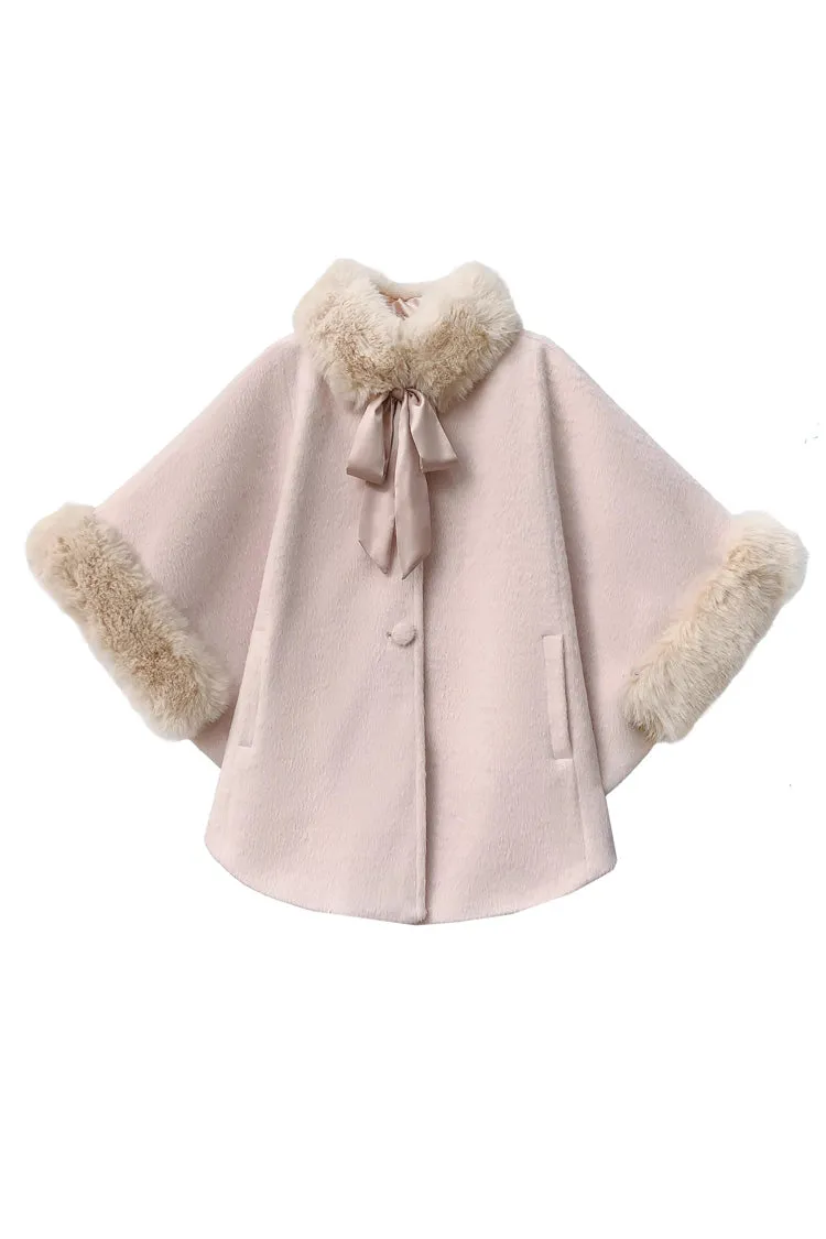 Pink [Bella] Long Sleeves Single Breasted Sweet Lolita Woolen Coat