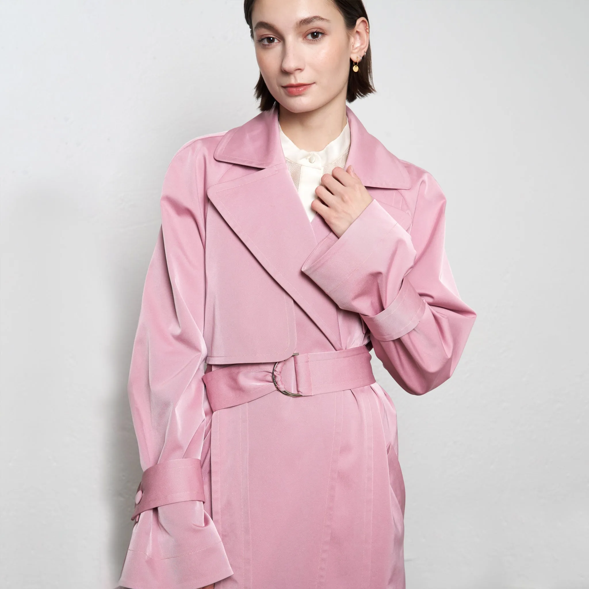 Pink Trench coat