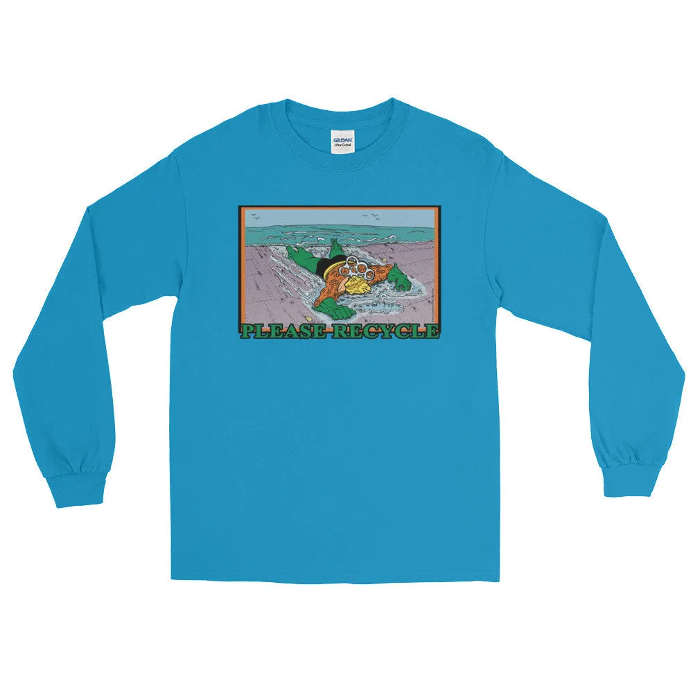 Please Recycle Superhero Long Sleeve Shirt
