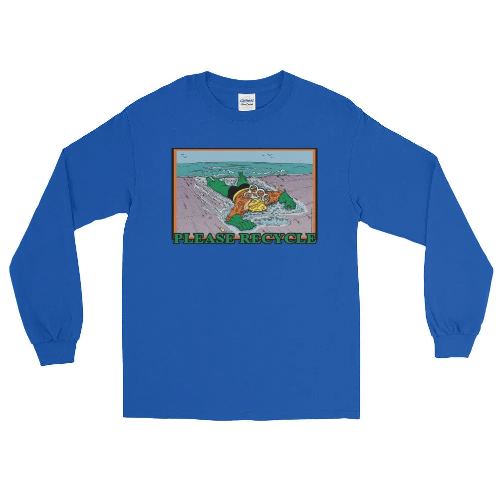 Please Recycle Superhero Long Sleeve Shirt